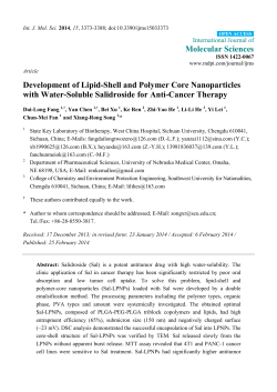 Development of Lipid-Shell and Polymer Core Nanoparticles with
