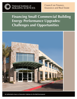 Financing Small Commercial Building Energy Performance Upgrades