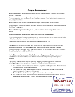 Oregon Secession Act