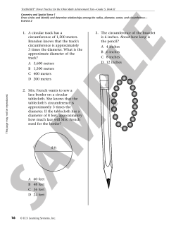 16 1. A circular track has a circumference of 1,200 meters. Brandon