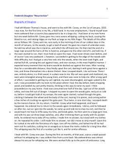 1 Frederick Douglass &ldquo;Resurrection&rdquo; Biography of Douglass I had