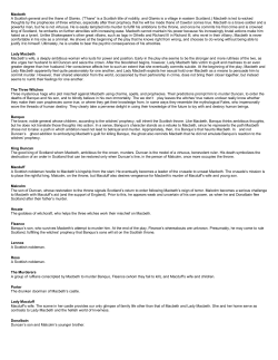 Macbeth by William Shakespeare