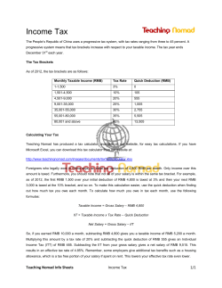 Income Tax - Teaching Nomad