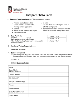 Passport Photo Form