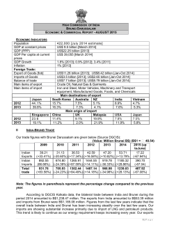 BRUNEI Darussalam - Bombay Chamber of Commerce and
