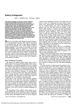 Dialect Is Diagnostic - CiteSeerX