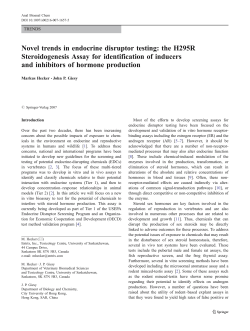 the H295R Steroidogenesis Assay for identification of inducers and