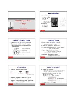 Edge detection - Cornell Computer Science
