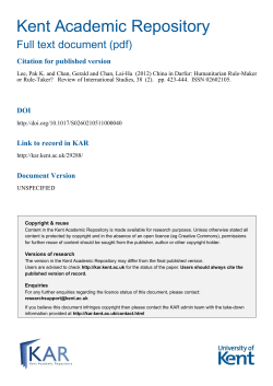 Kent Academic Repository