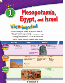 Chapter 1: The First Civilizations