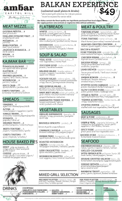 Dinner menu 49
