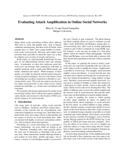 Evaluating Attack Amplification in Online Social Networks