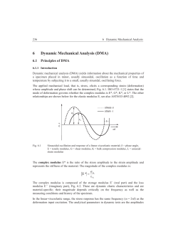 6 Dynamic Mechanical Analysis (DMA)