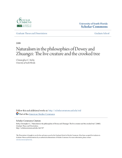 Naturalism in the philosophies of Dewey and Zhuangzi