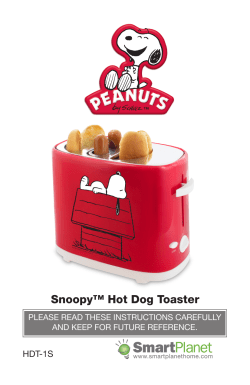 Snoopy&trade; Hot Dog Toaster