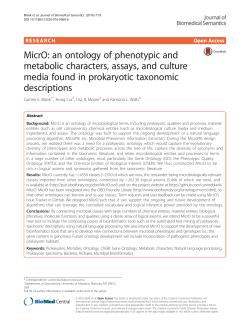 MicrO: an ontology of phenotypic and metabolic characters, assays