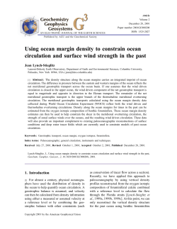 Using ocean margin density to constrain ocean circulation and