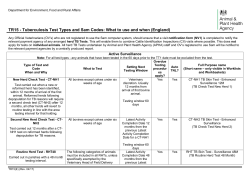 TR15(E) - Tuberculosis Test Types and Sam Codes