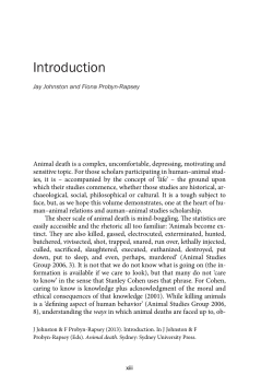 Animal death - The University of Sydney