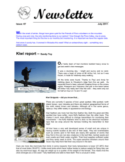 Newsletter - Friends of Flora