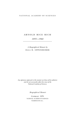 arnold rice rich - National Academy of Sciences