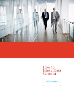 How to Hire a Data Scientist