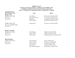 2016 General Election School Candidates