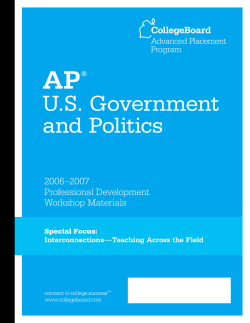 US Government and Politics - AP Central