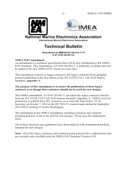 NMEA 0183 Legacy AtoN Amendment Version 4.10 June 2012