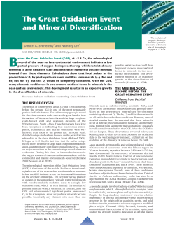 The Great Oxidation Event and Mineral Diversification