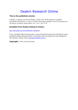 Deakin Research Online