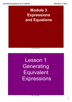 Expressions.Equations per 2.notebook