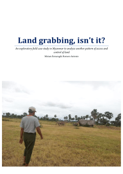 Land grabbing, isn`t it? - Heinrich-B&ouml;ll