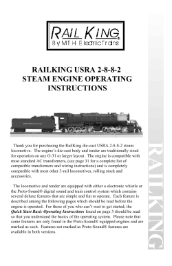 railking usra 2-8-8-2 steam engine operating instructions