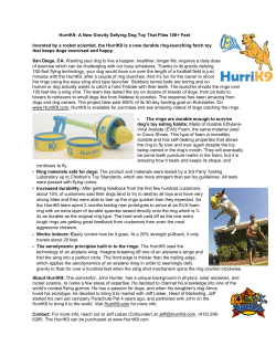 HurriK9: A New Gravity Defying Dog Toy That Flies 100+