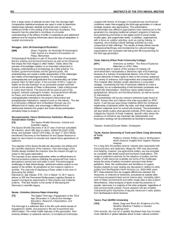 Individual Abstracts, T through Z