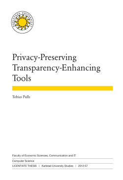Privacy-Preserving Transparency-Enhancing Tools