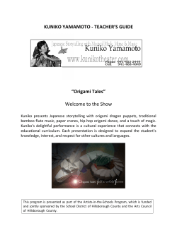 Origami Tales - Hillsborough County Arts in Education Program