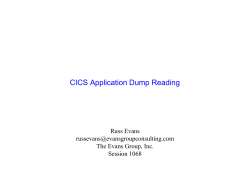 CICS Application Dump Reading