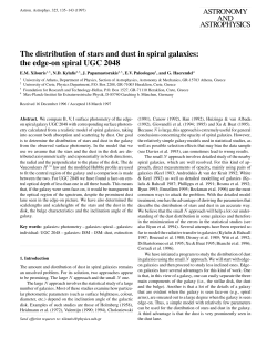 The distribution of stars and dust in spiral galaxies