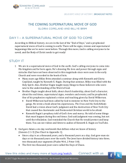 the coming supernatural move of god