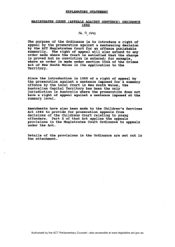Authorised - ACT Legislation Register