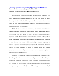 A Moderate Compromise-Chapter 5 - The International Economics