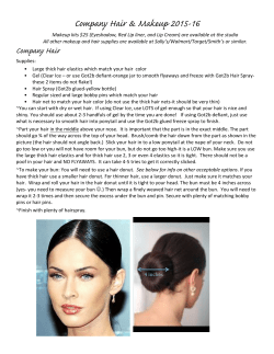 Company Hair and Makeup 2015-16