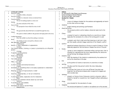 Spring 2014 Literature Final Exam Study Guide ANSWERS