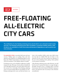 FREE-FLOATING ALL-ELECTRIC CITY CARS