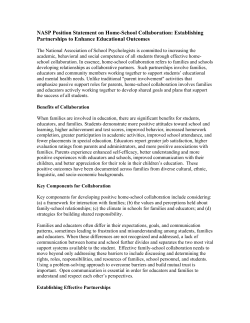 NASP Position Statement on Home