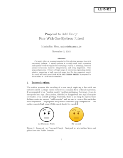 Proposal to Add Emoji: Face With One Eyebrow Raised