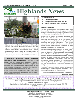 Highlands News - District of Highlands