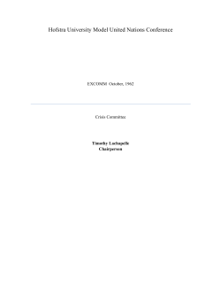 Hofstra University Model United Nations Conference